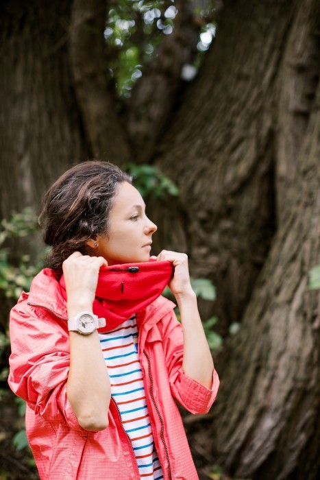 Пов'язка флісова Tribe Neck Warmer з затяжкою T-KF-0020 OS, red