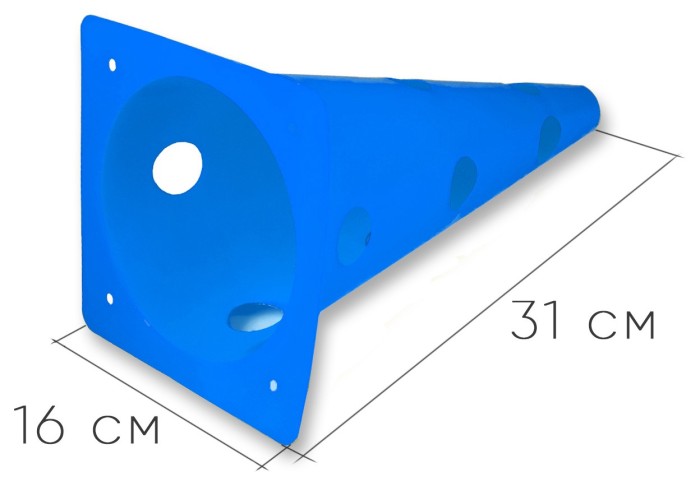 Конуси-фішки спортивні EasyFit 31 см (набір з 4 штук) сині