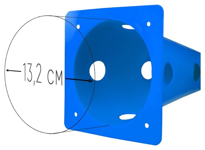 Конуси-фішки спортивні EasyFit 31 см (набір з 4 штук) сині