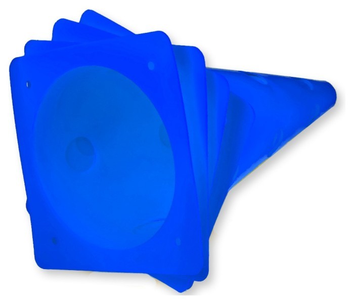 Конуси-фішки спортивні EasyFit 31 см (набір з 4 штук) сині