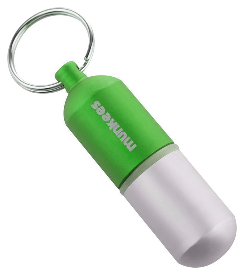 Munkees 3626 брелок Waterproof Capsule Medium grass green