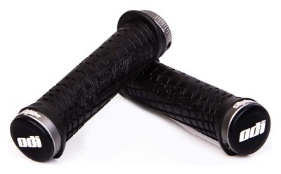 Гріпси ODI Troy Lee Designs Signature MTB Lock-On Bonus Pack чорні з сірими замками