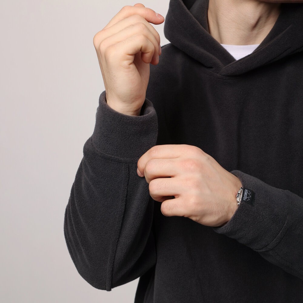 Темно-сірий костюм зимовий флісовий. Чоловічий теплий костюм Pobedov Mariot