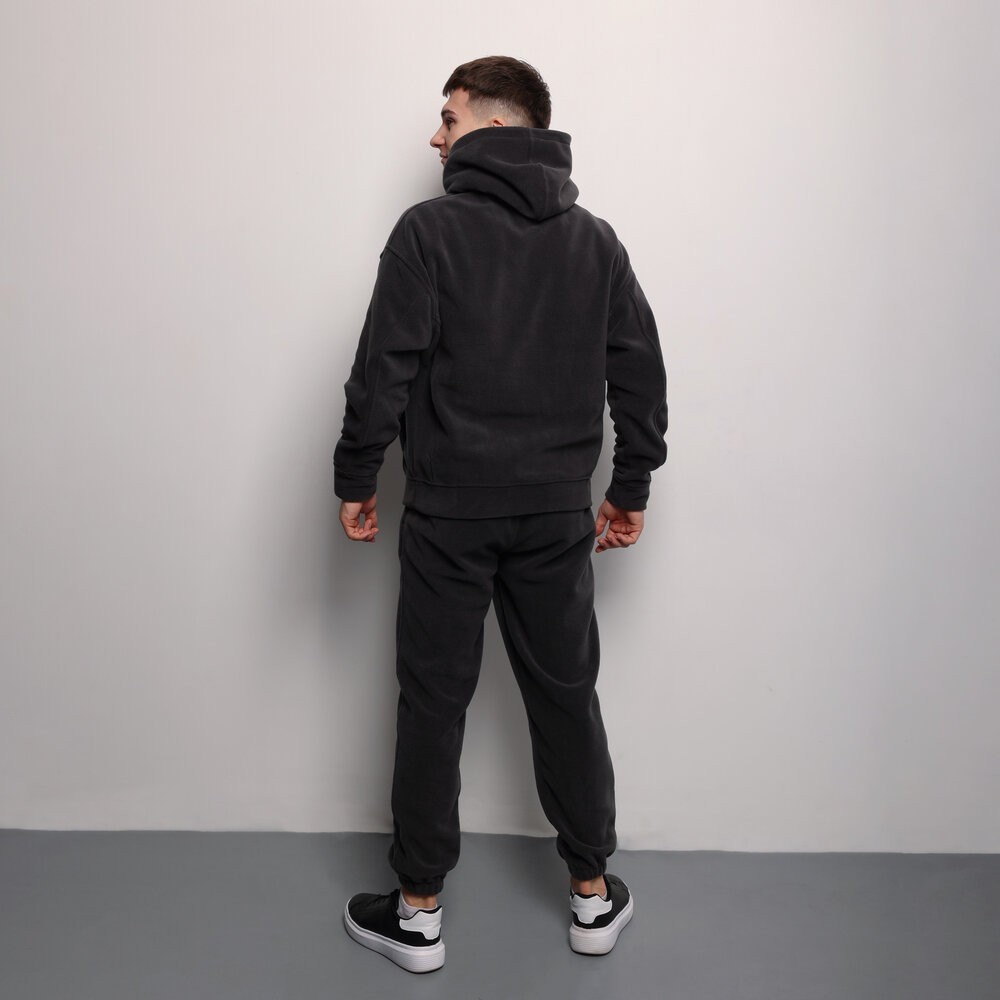 Темно-сірий костюм зимовий флісовий. Чоловічий теплий костюм Pobedov Mariot