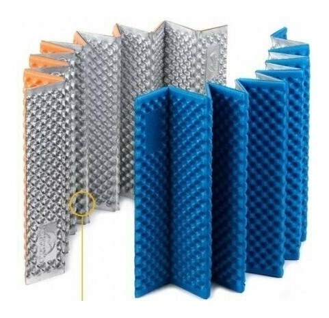 Килимок складний IXPE Naturehike NH19QD008, алюмінієва плівка, 185x56х1,8 см, блакитний