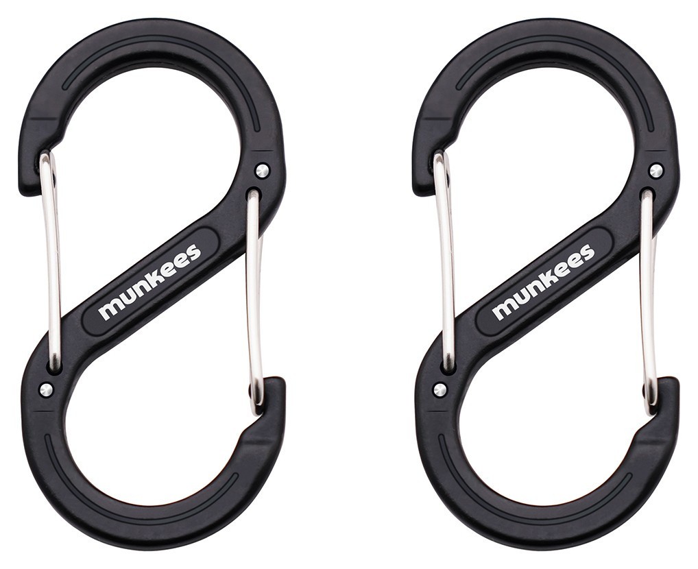 Munkees 3276 карабін Forged S 6 mm x 60 mm (пара) black