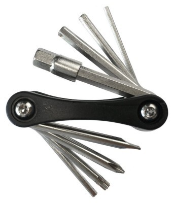 Мультитул для велосипеда Tempesta 9-IN-1 TOOL Black/Nickel (FSD-T-009)