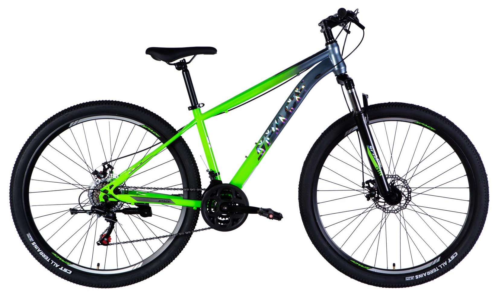 Велосипед ST 29" SPACE MARS DD FR рама-16" зелено-сріблястий 2025