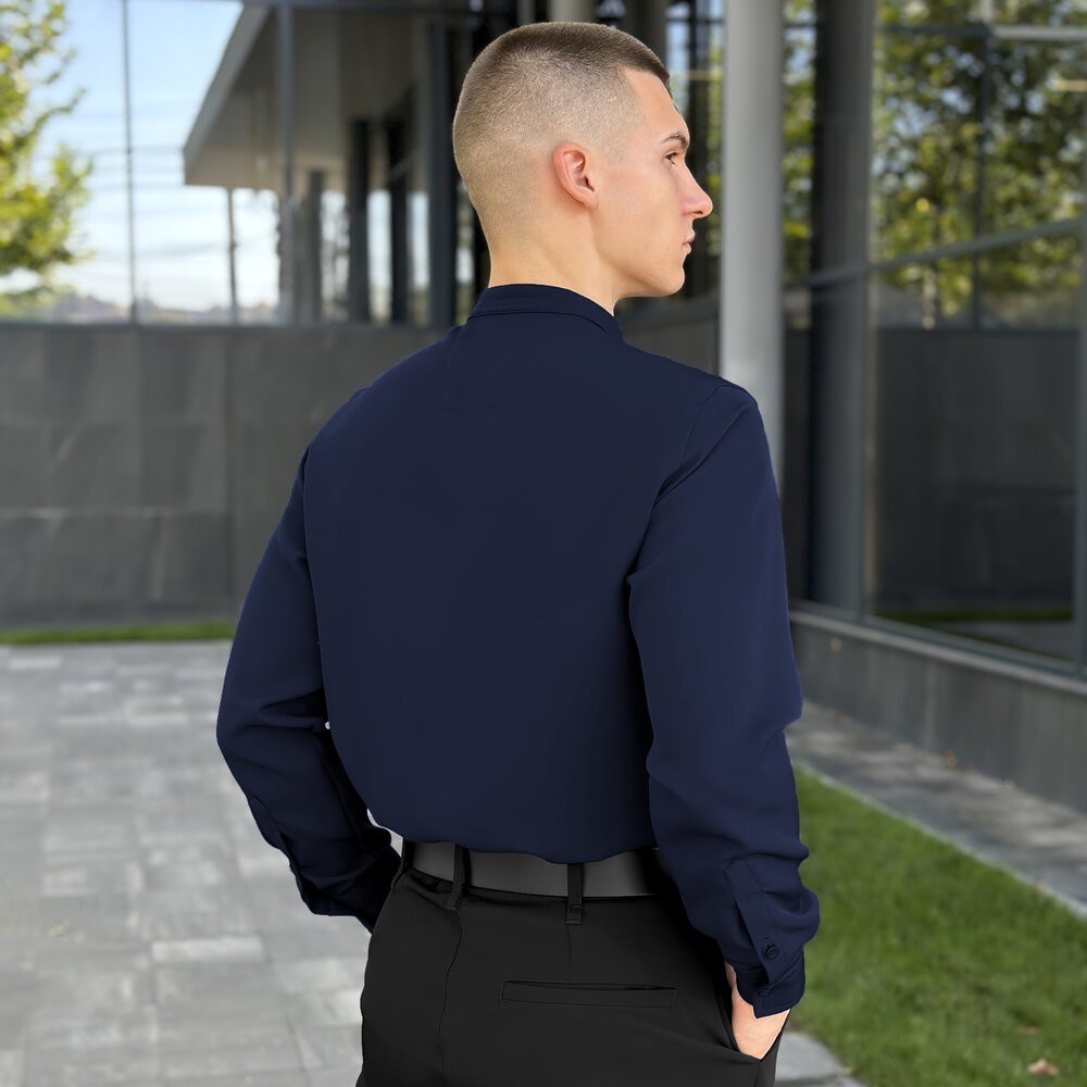 Темно-синя сорочка чоловіча Pobedov Legend