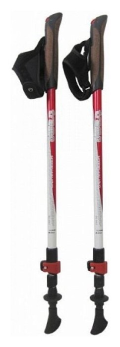 Палиці для скандинавської ходьби Tramp Compact Alu 6061 червоні (пара)