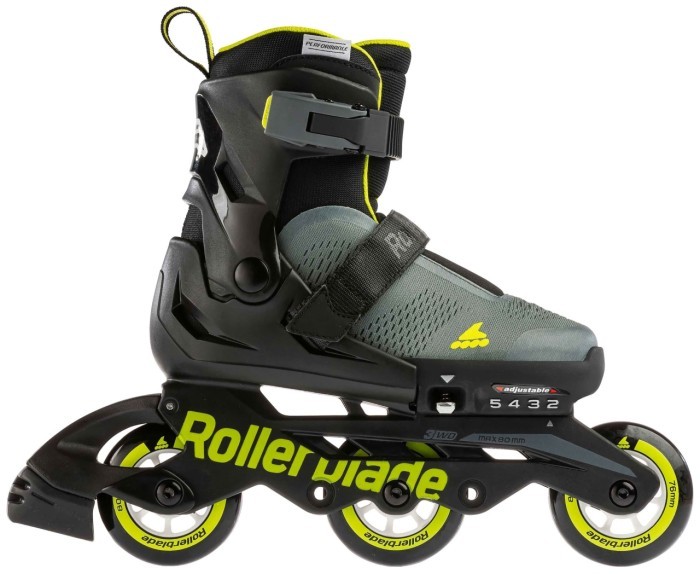 Ролики дитячі Rollerblade Microblade Free 3WD Anthracite Lime 2023