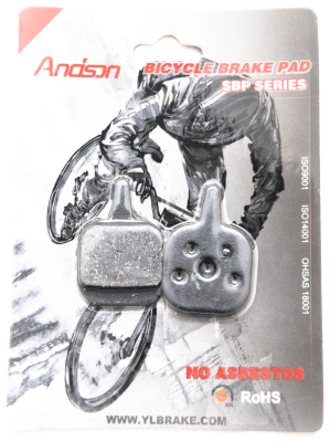 Гальмівні колодки диск. гальмо до-кт Andson (Tektro Aquila, Novela 2003, IO, Gemini 2003), YL-1023