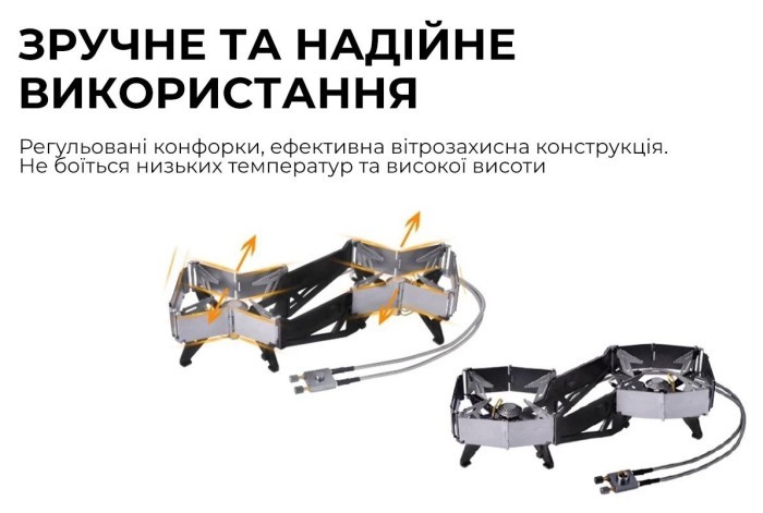 Газовий пальник подвійний BRS-32