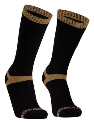 Шкарпетки водонепроникні Dexshell Hytherm Pro Socks, розмір L (43-46), чорні з коричневою смугою