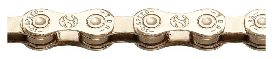 Цегла для велосипеда Cycledesign TITANIUM ED 10 SP 1/2″*11/128″ 116 зв. Gold (CH0001)