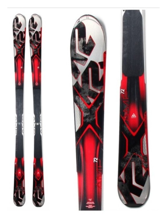 Лижі гірські (комплект) K2 AMP 72 M2 10+MOD 10.0 M2 146см Grey/red (1030009.122.1+1031018.122.1)