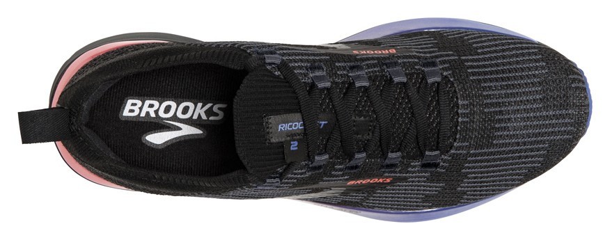 Кросівки жіночі Brooks RICOCHET 2 W 36.5 (6.0US) Black/blue/fiery coral (1203031B015)