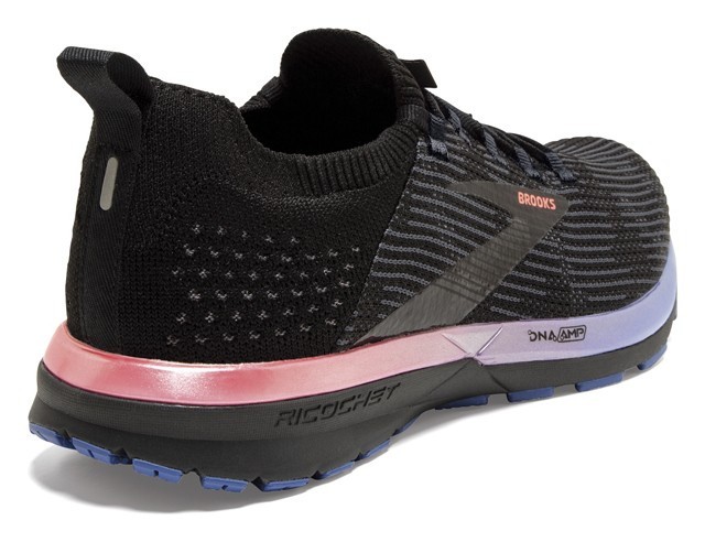 Кросівки жіночі Brooks RICOCHET 2 W 36.5 (6.0US) Black/blue/fiery coral (1203031B015)