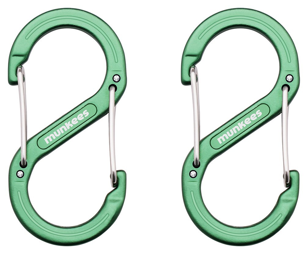 Munkees 3276 карабін Forged S 6 mm x 60 mm (пара) grass green