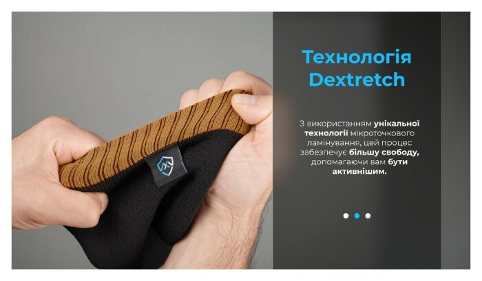 Шкарпетки водонепроникні Dexshell Hytherm Pro Socks, розмір S (36-38), чорні з коричневою смугою