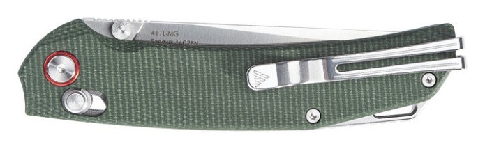 Ніж складаний SRM Asika 411L-MG, зелений