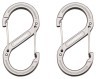 Munkees 3276 карабін Forged S 6 mm x 60 mm (пара) grey