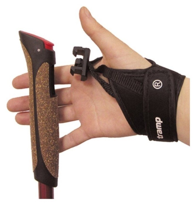 Палиці для скандинавської ходьби Tramp Fitness Alu 6061 червоні  (пара)