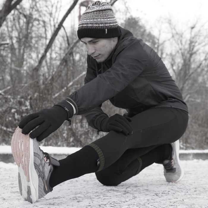 Шкарпетки водонепроникні Dexshell Thermlite, p-p S, з зеленою смужкою