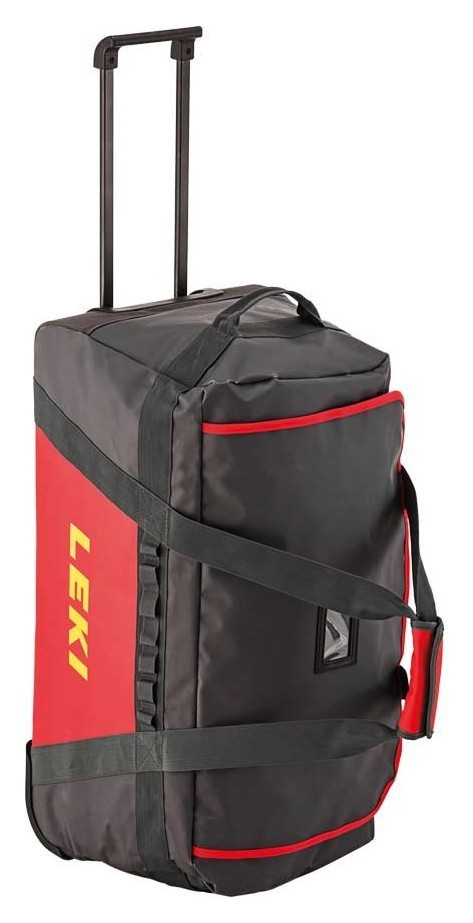 Сумка дорожня на колесиках Leki TROLLEY BAG 85 L Black/red (363110006)