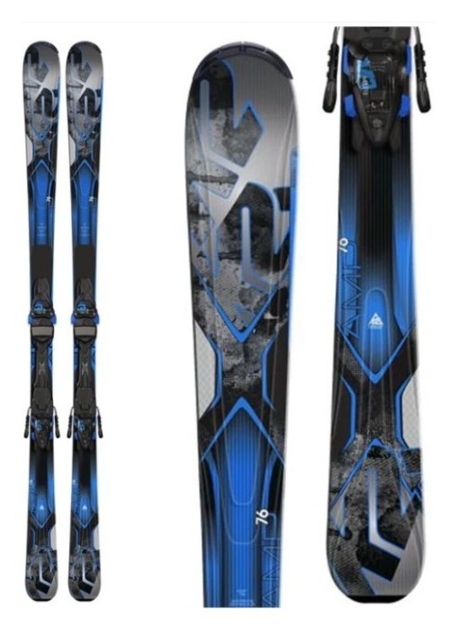 Лижі гірські (комплект) K2 AMP 76 M3 10+MOD 10.0 M3 156см Grey/blue (1030008.140.1+1031011.140.1)