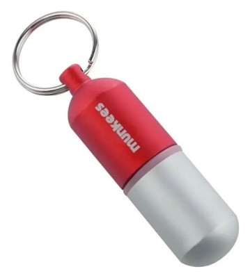 Munkees 3626 брелок Waterproof Capsule Medium red