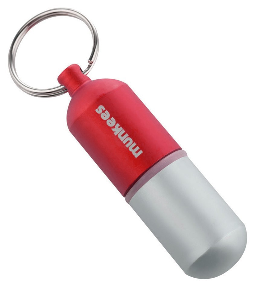 Munkees 3626 брелок Waterproof Capsule Medium red