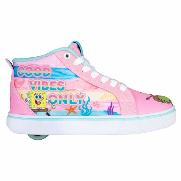 Роликові кросівки Heelys X SpongeBob Racer 20 MID HES10493 Powder Pink Aqua