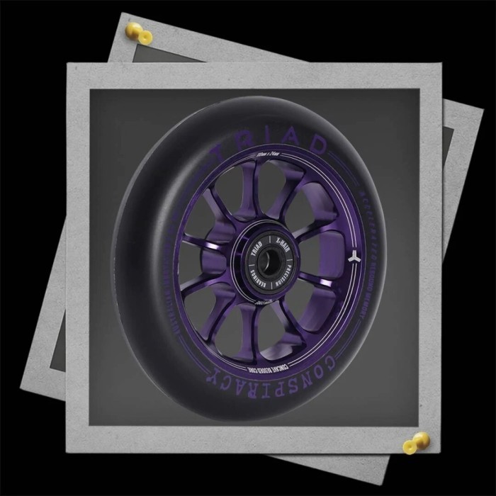 Колеса для трюкового самокату Triad Conspiracy 110мм x 24мм (пара) - Ano Purple