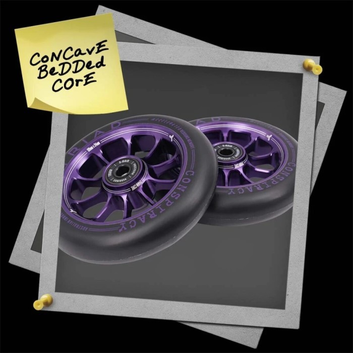 Колеса для трюкового самокату Triad Conspiracy 110мм x 24мм (пара) - Ano Purple