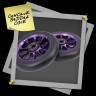 Колеса для трюкового самокату Triad Conspiracy 110мм x 24мм (пара) - Ano Purple Фото - 3