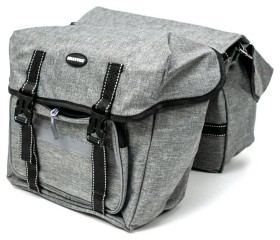 Велосумка штани, на багажник 35x28x14cm сірий BRAVVOS F-091-2, водовідштовх. матеріал