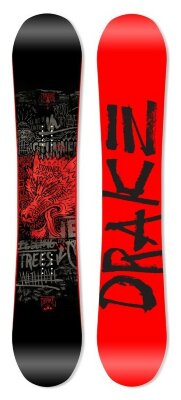 Сноуборд Drake LEAGUE 156 Black/red (76261008) O