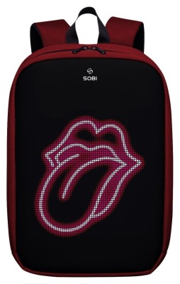 Рюкзак Sobi Pixel Max SB9703 Red з Pink екраном