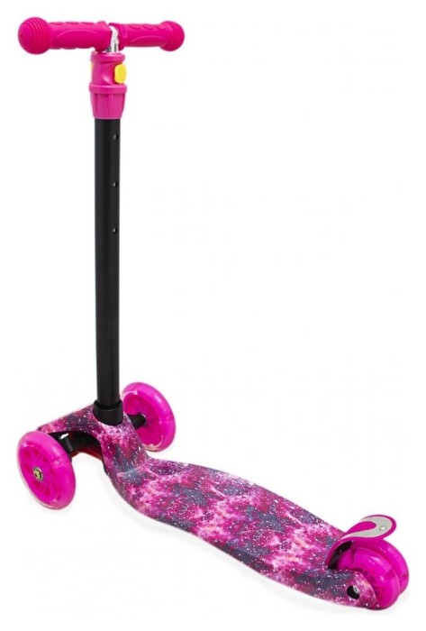 самокат Maraton Maxi /Рожевий космос (1 шт) (Рожевий)