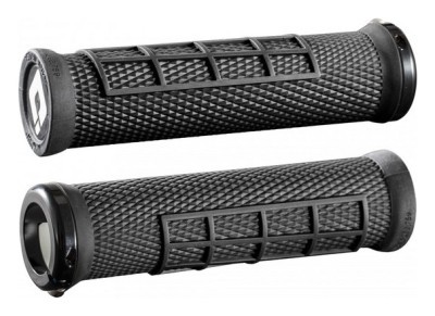 Гріпси ODI Elite Flow, V2.1 Lock On, Black/Black w/Black Clamp (чорні з чорними замками)