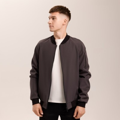 Бомбер Pobedov Thunder Темно-сірий M OWbb3 167Mdge