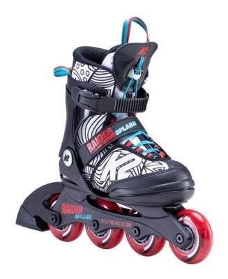 Роликові коньки дитячі K2 RAIDER SPLASH S (29-34) 170-205мм Black/white/multicolor (30E0221.1.1)