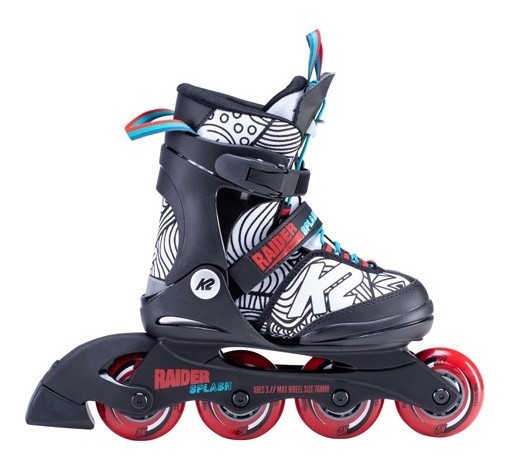 Роликові коньки дитячі K2 RAIDER SPLASH S (29-34) 170-205мм Black/white/multicolor (30E0221.1.1)