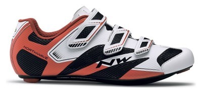 Туфлі велосипедні Northwave SONIC 2 M 42.5 (10.0US) White/black/red (80161015-53) O