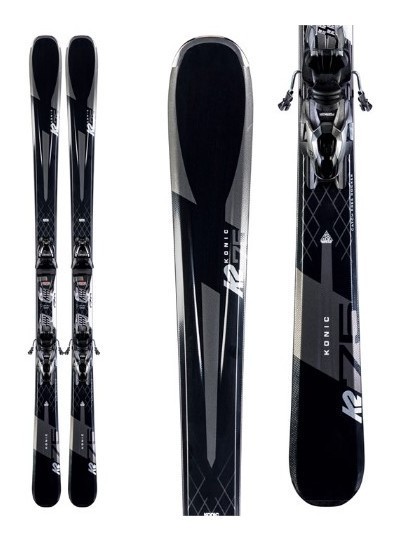 Лижі гірські комплект K2 KONIC 75+M2 10 QKCLK 156см Black/anthracite (10D0009.172.1+10B1013.172.1)