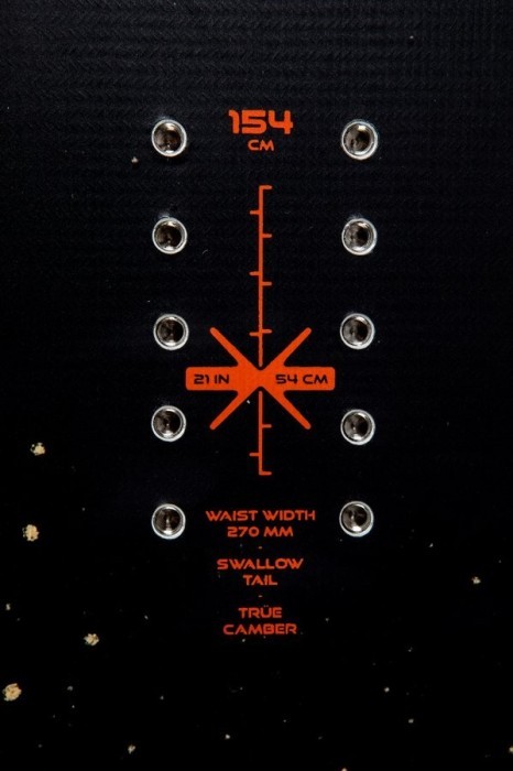 Сноуборд Nitro POW 154 Black orange (830655)