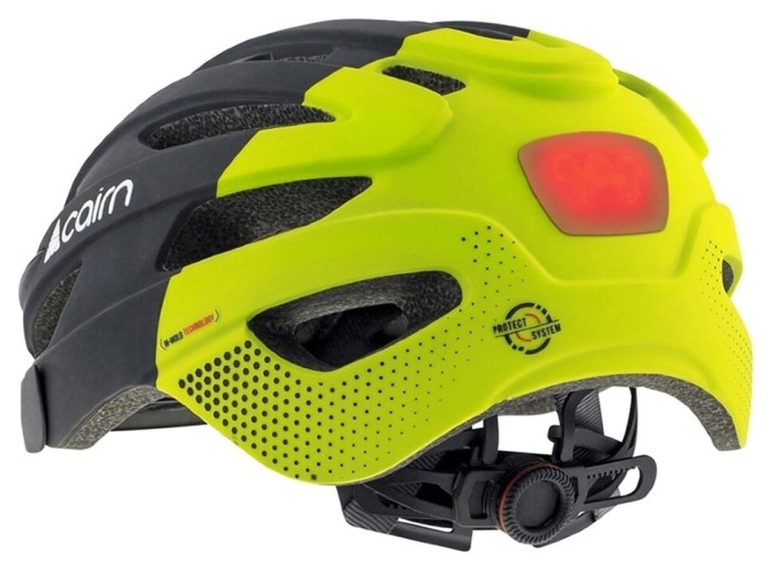 Велошолом Cairn Fusion LED USB black-neon yellow