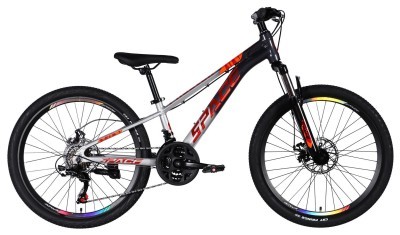 Велосипед AL 24" SPACE PHAETON DD FR рама-11" сіро-сріблястий 2026