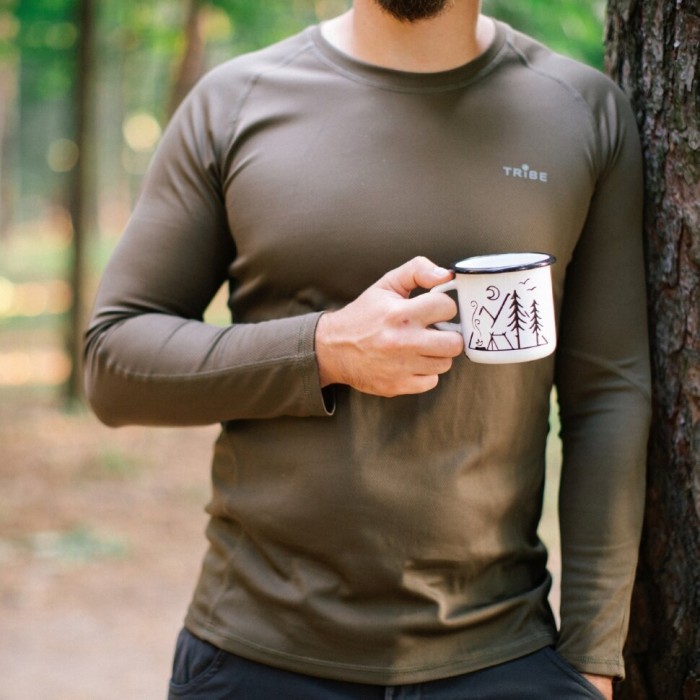 Футболка Tribe CoolpaS LS T-KI-0007-olive